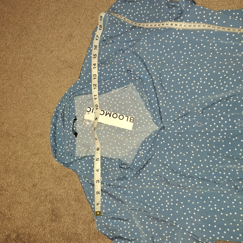 NWT / BloomChic Polka Dot Midi Dress in Blue and White / Size 18 -20 - Picture 7 of 13